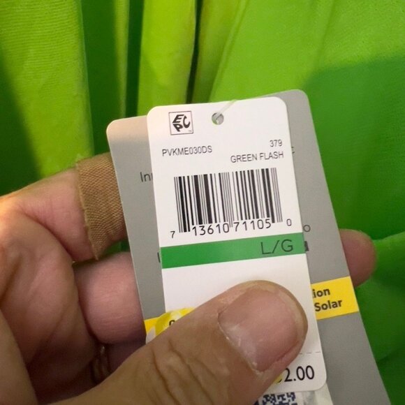 PGA TOUR $52 Men Airflux Mesh Golf Polo Shirt Size L Green Flash - Picture 10 of 10